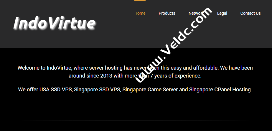 IndoVirtue：新加坡10Gbps超大带宽VPS，非中国大陆直连线路，月付7美元起